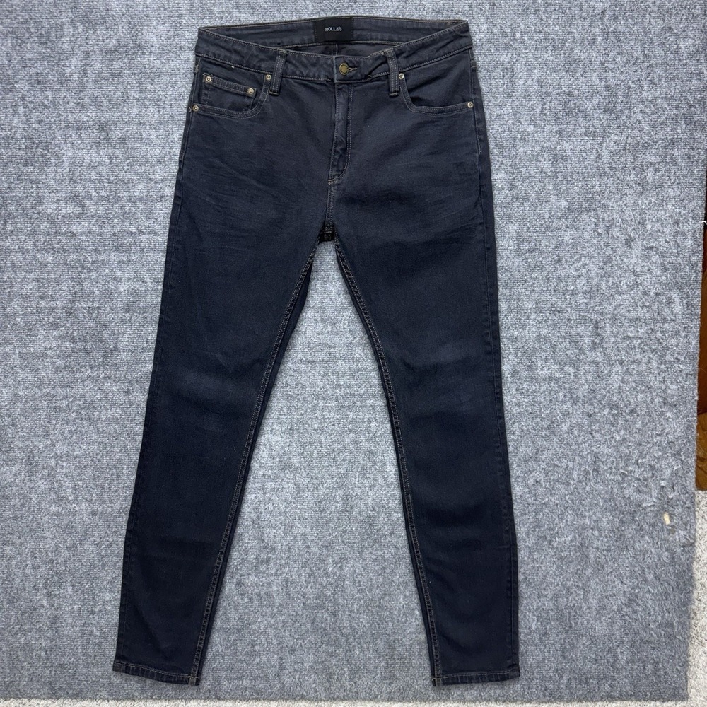 Rolla's Stinger Skinny‎ Fit Black Jeans Men's size 34 34x32